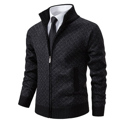 Herren Strickjacke Modern mit Reißverschluss Qualität