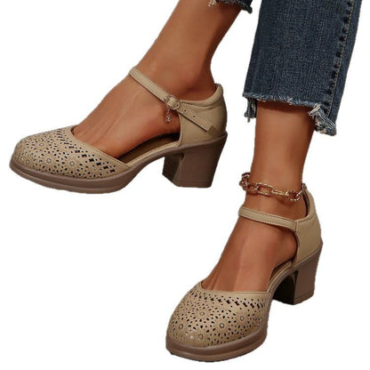 Heidi Pumps Damen Schuhe Ankle Strap Hochzeitsschuhe