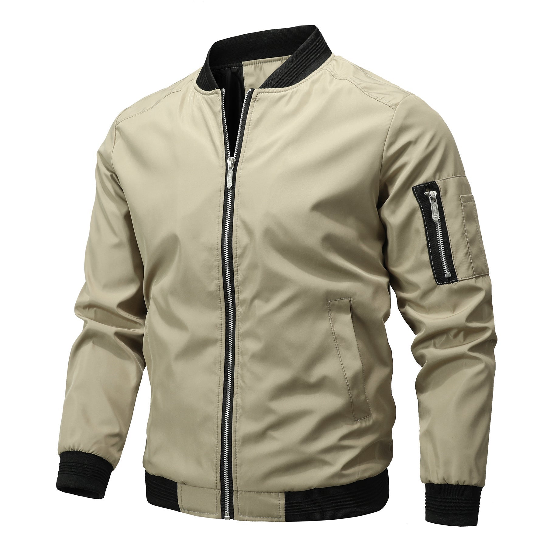 Leichte Bomberjacke Urban Style Schwarz - BerlinGlamour