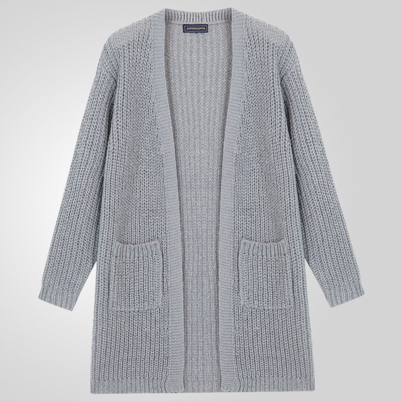 Herren Strickcardigan Groß Größe Tiefes V modernes Design - BerlinGlamour