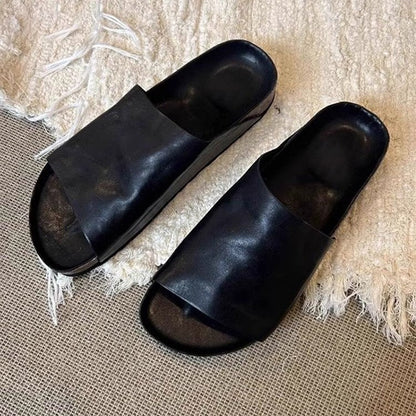 Damen Slipper Weich Leder Ergonomisch Komfort - BerlinGlamour