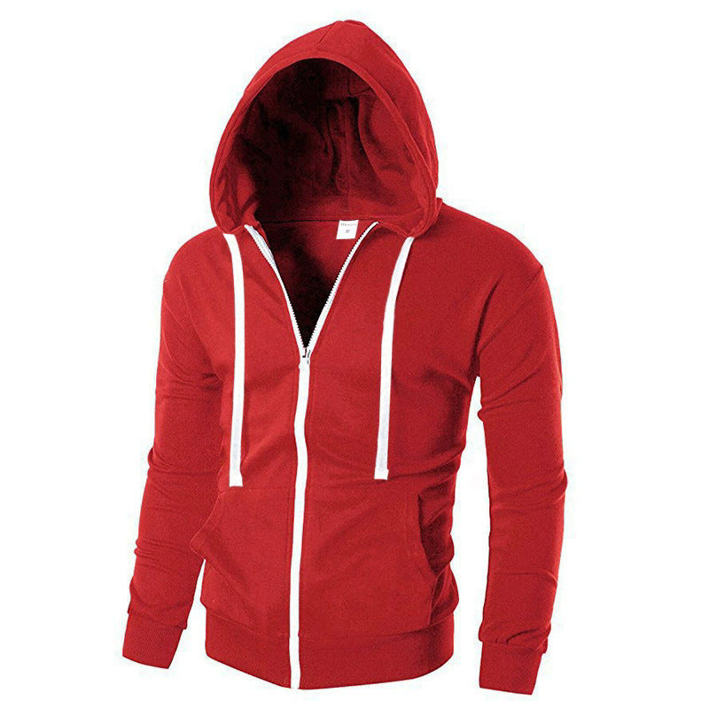 Herren Sportjacke Sweatjacke Reißverschluss Taschen Modern