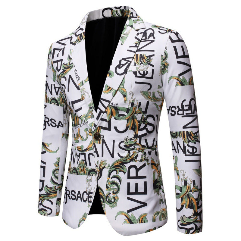 Herren Blazer Modern Berlin Style Schriftzug - BerlinGlamour