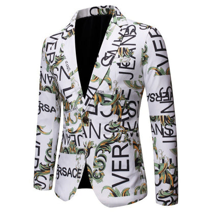 Herren Blazer Modern Berlin Style Schriftzug - BerlinGlamour