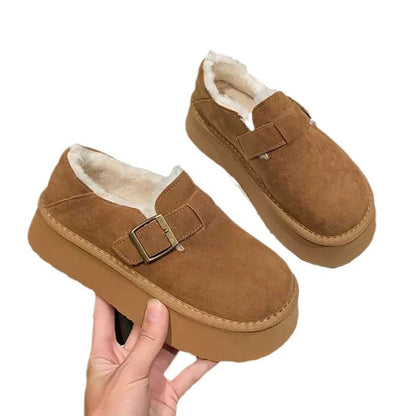 Damen Slipper Bequem Futter Elastisch Warm
