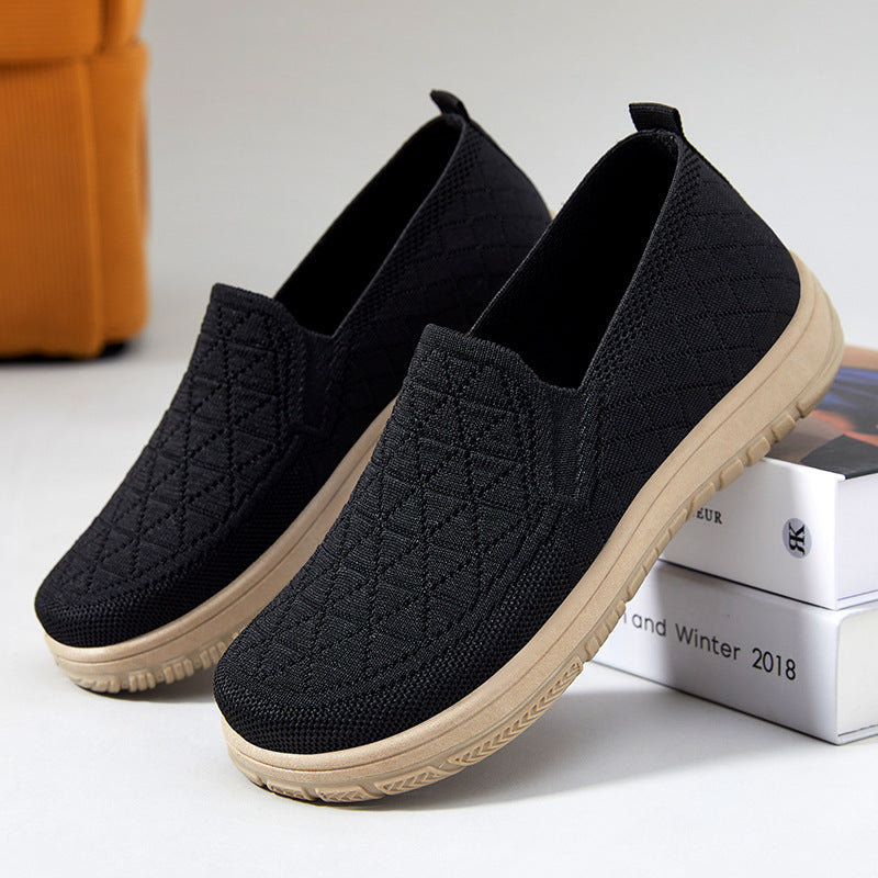Damen Slip-On Schuhe Bequem Atmungsaktiv Leicht