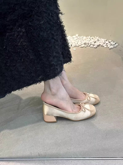 Damen Ballerinas Schuhe Elegant Glänzend Komfortabel