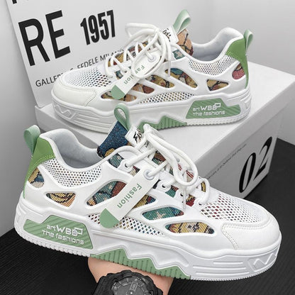 Damen Sneaker Atmungsaktiv Mesh Oberfläche Bequem