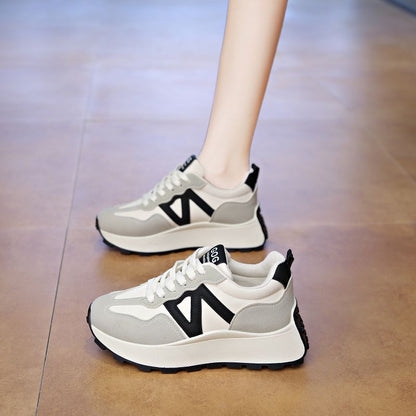Damen Sneaker Sportlich Komfort Sohle Weiße Schuhe