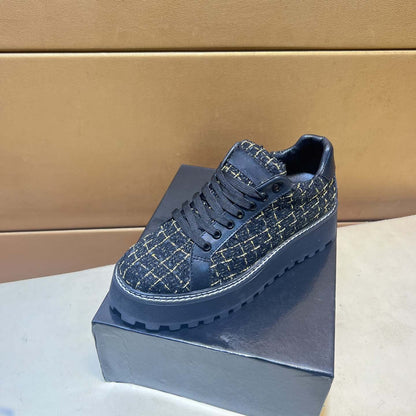 Damen Sneaker Tweed Optik BequemSportlich