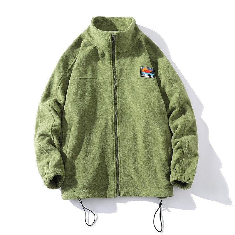 Herren Fleecejacke Warm Mit Taschen Hochkragen