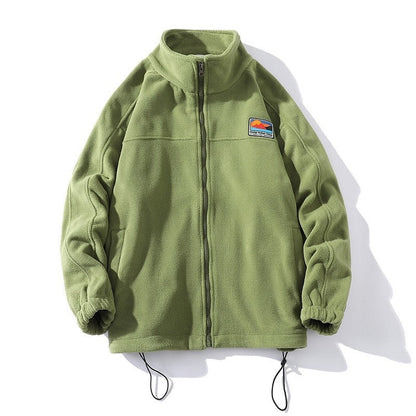 Herren Fleecejacke Warm Mit Taschen Hochkragen