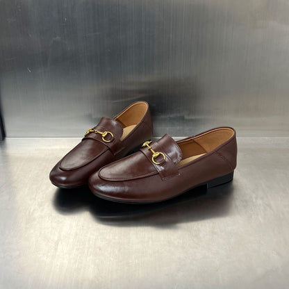 Damen Mokassins Bequem Elegant mit Schnalle