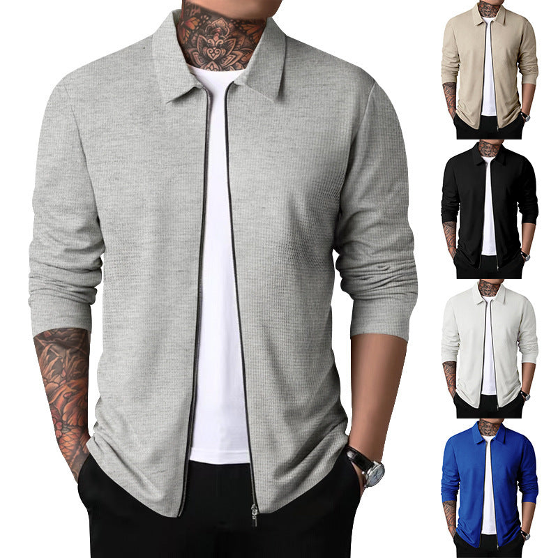 Moderner Herren Zip-Pullover Leicht Elegant - BerlinGlamour
