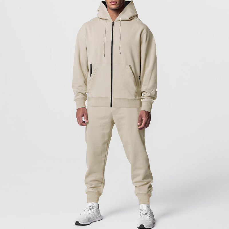 Herren Sportanzug Jogging Set Hoodie Baumwolle Bequem
