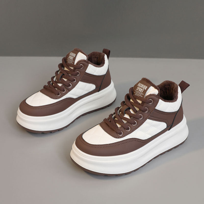 Damen Sneaker Sportlich High-Top Weichfutter Rutschfest