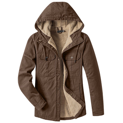 Herren Winterjacke Winddicht Warm Isoliert