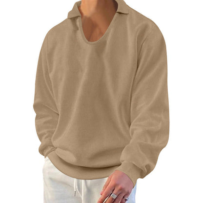 Herren Pullover Modern Strukturiert Lässig