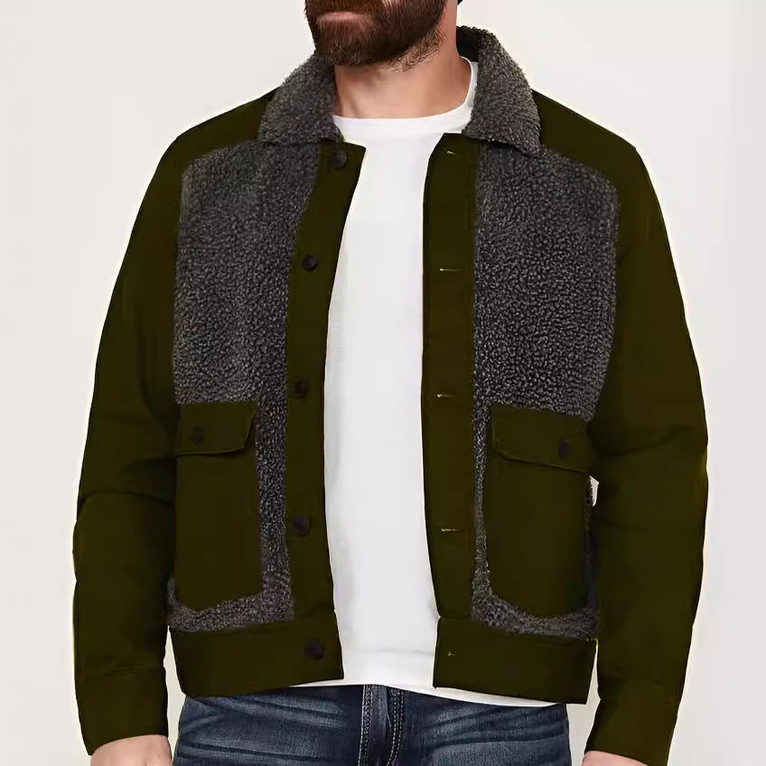 Herren Winterjacke mit abnehmbarem Kragen Warm Isoliert