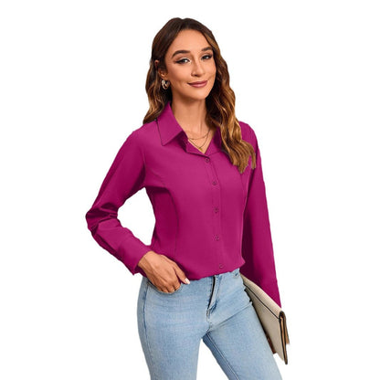 Elegantes Damen Blusen-Shirt mit Steppnaht und Taillenschnitt