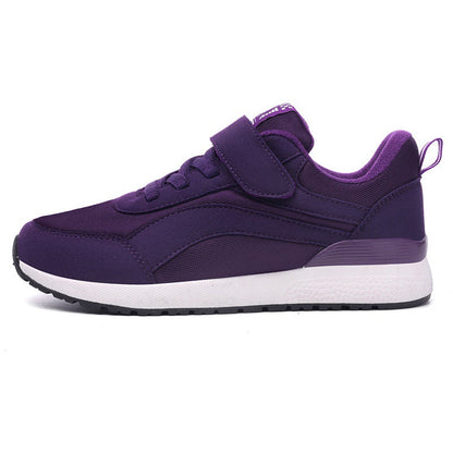 Damen Sneaker Sportlich Klettverschluss Weich