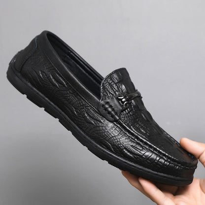 Herren Mokassins Elegante Lederschuhe Heidi Stil