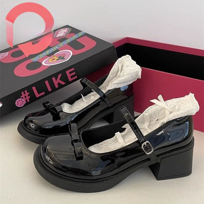 Damen Pumps Modisch mit Schnalle und hohem Absatz