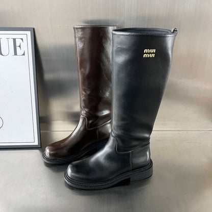 Damen Lederstiefel Bequem Robust Winterstiefel Schuhe