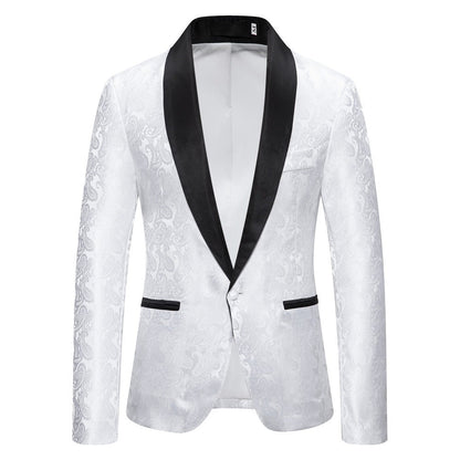 Herren Blazer Elegant Smoking Anzug mit Muster