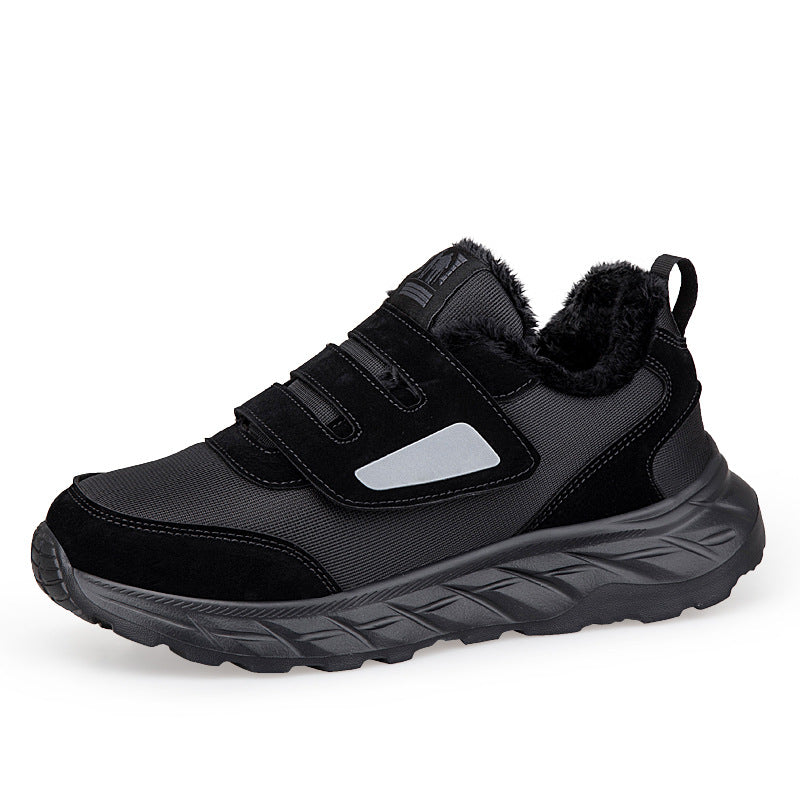 Damen Sneaker Sportlich Warm Klettverschluss