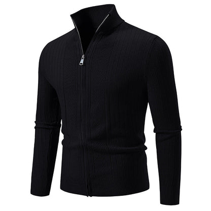 Herren Strickpullover Hochkragen Fein Modern