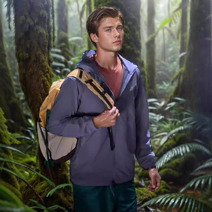 Herren Outdoor-Jacke Wetterfest Verstellbares Kapuzen-System - BerlinGlamour