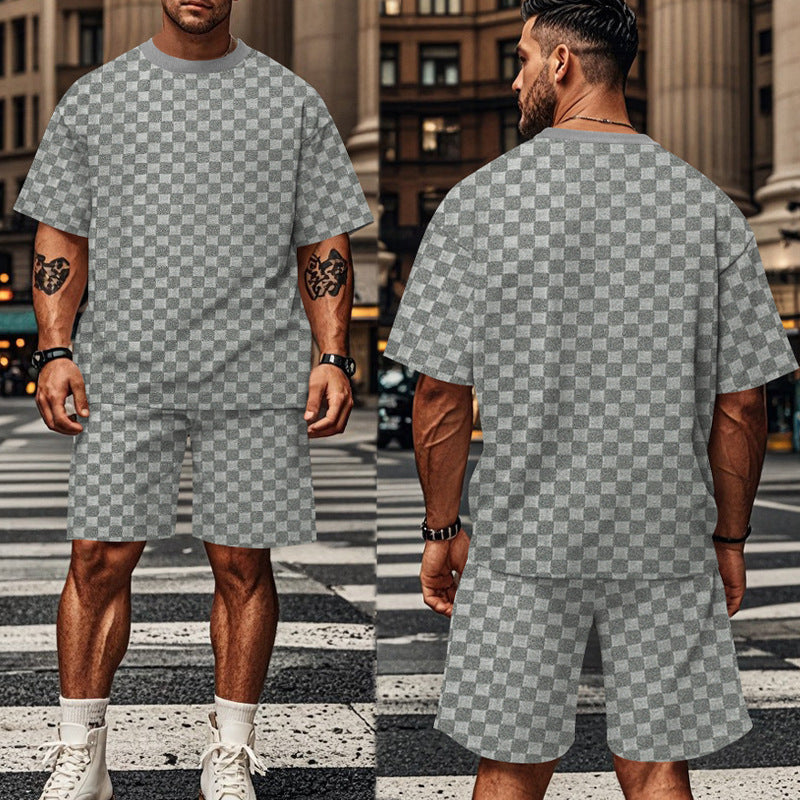Herren T-Shirt und Shorts Set Casual Sommer