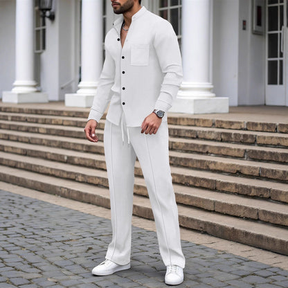 Herren Freizeithemd und Palazzo-Hose Modern Casual