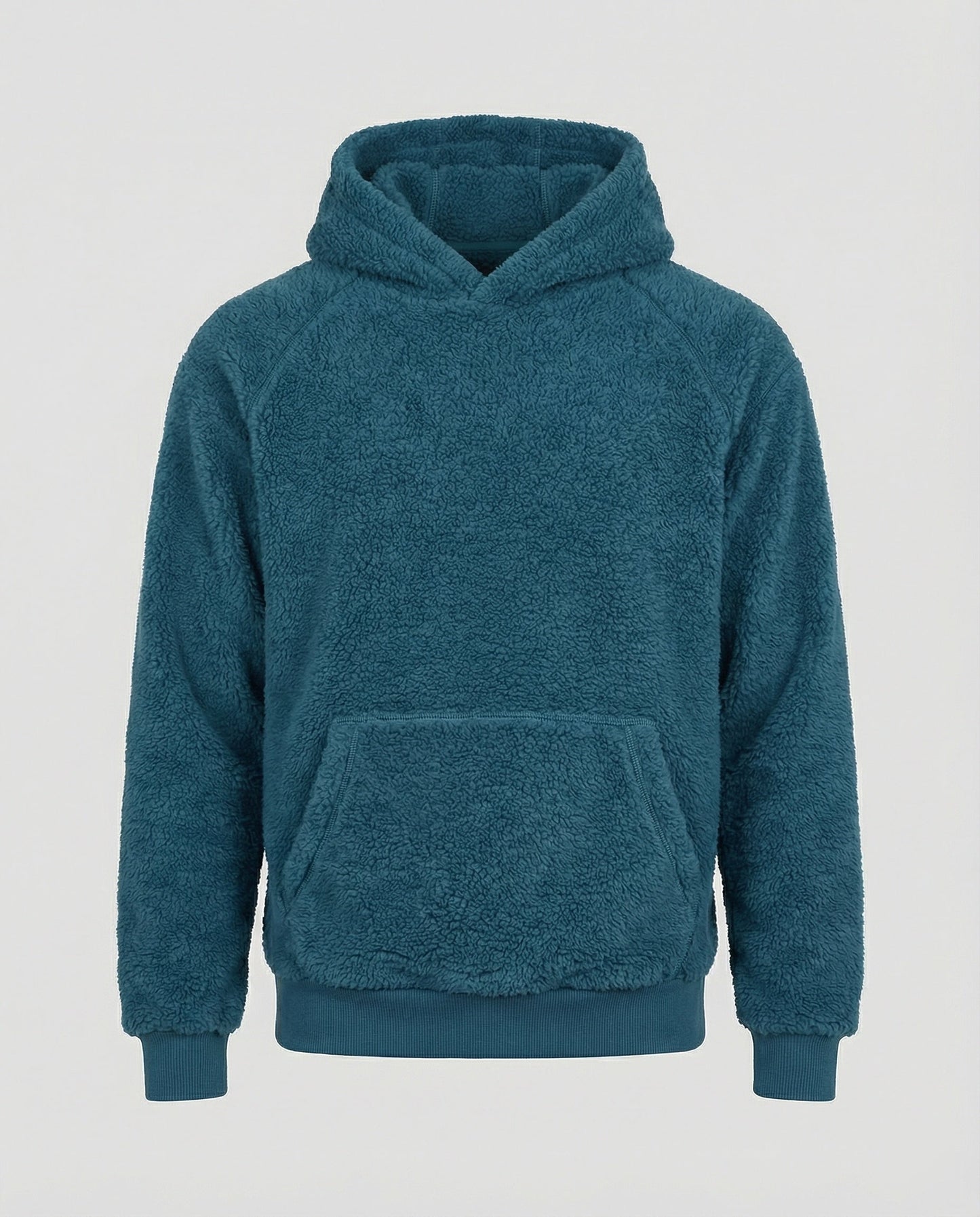 Weicher Teddy-Pullover Herren mit Taschen Praktisch