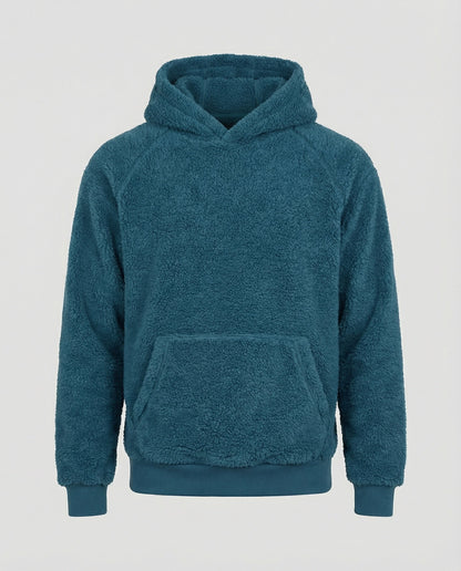 Weicher Teddy-Pullover Herren mit Taschen Praktisch