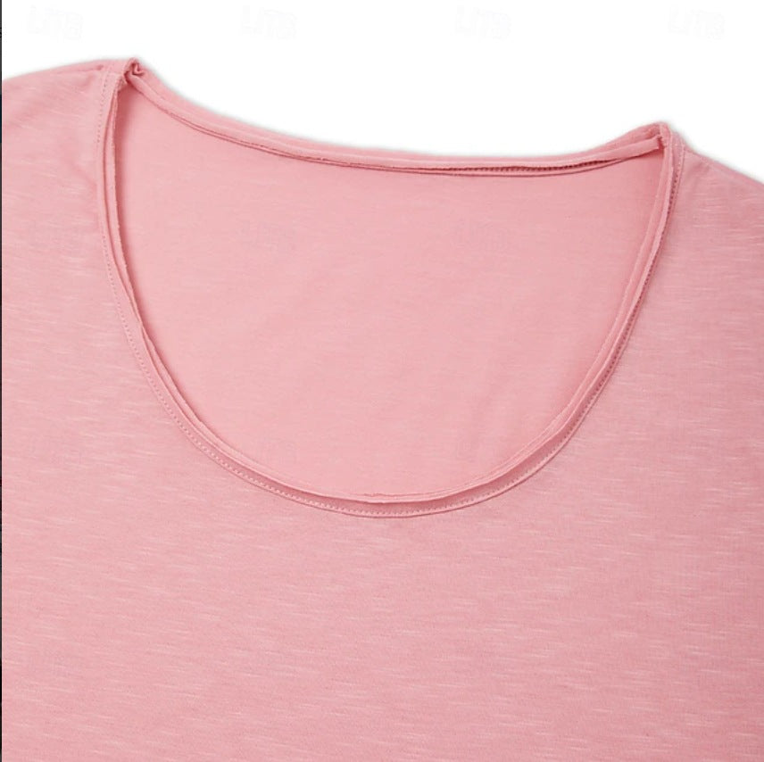 Herren T-Shirt V-Ausschnitt Leicht Atmungsaktiv