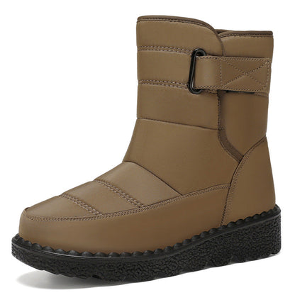 Damen Winterstiefel Isoliert Warm mit Klettverschluss