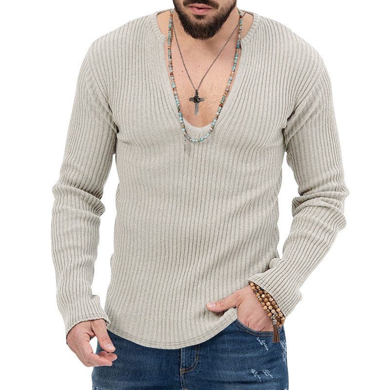Herren Oberteil Figurbetont Slim Fit Mode