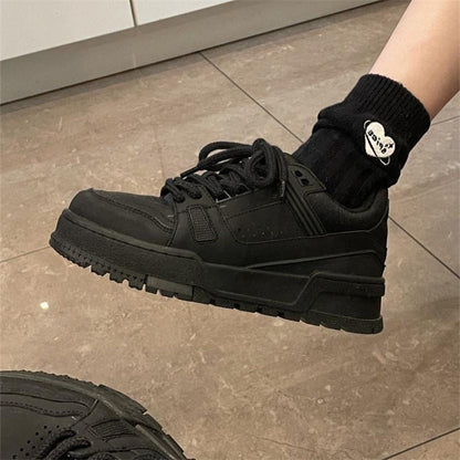 Damen Sneaker Chunky Atmungsaktiv Rutschfest
