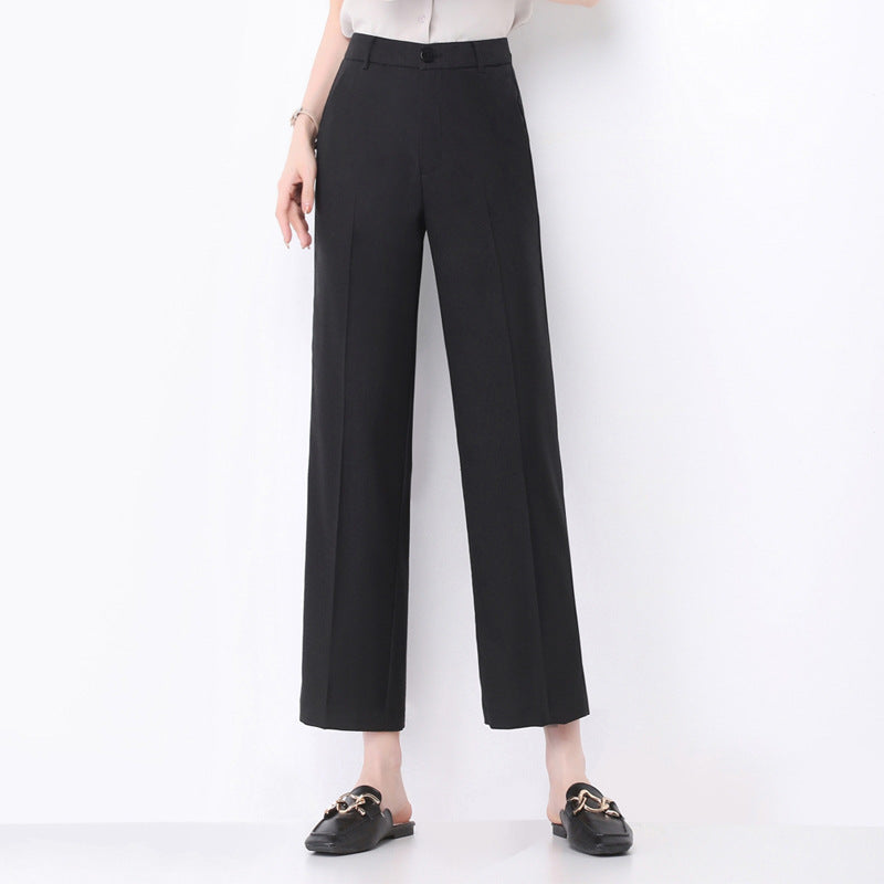 Damen Pantoletten High Waist Weite Bequem