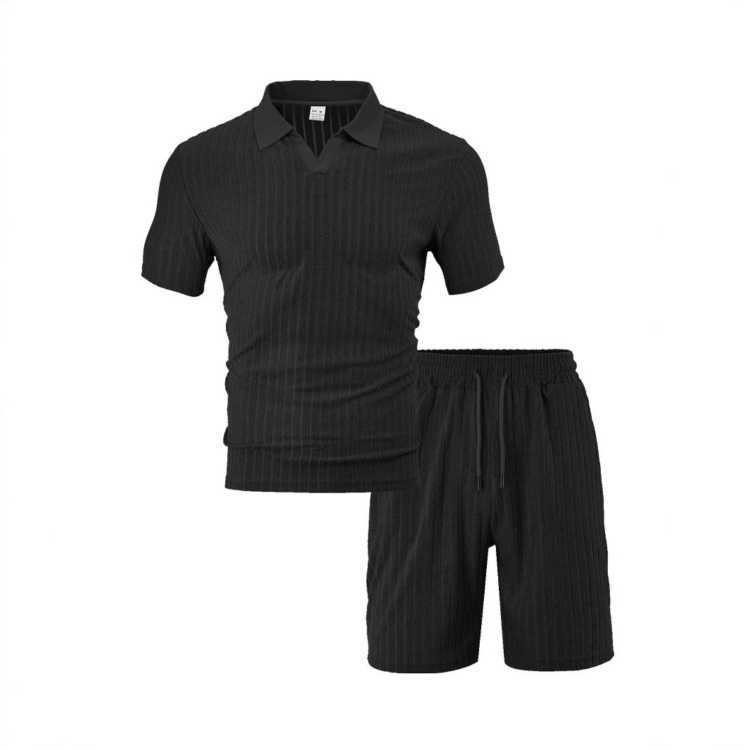 Herren Freizeit-Set Baumwoll Mix Elastisch Modern