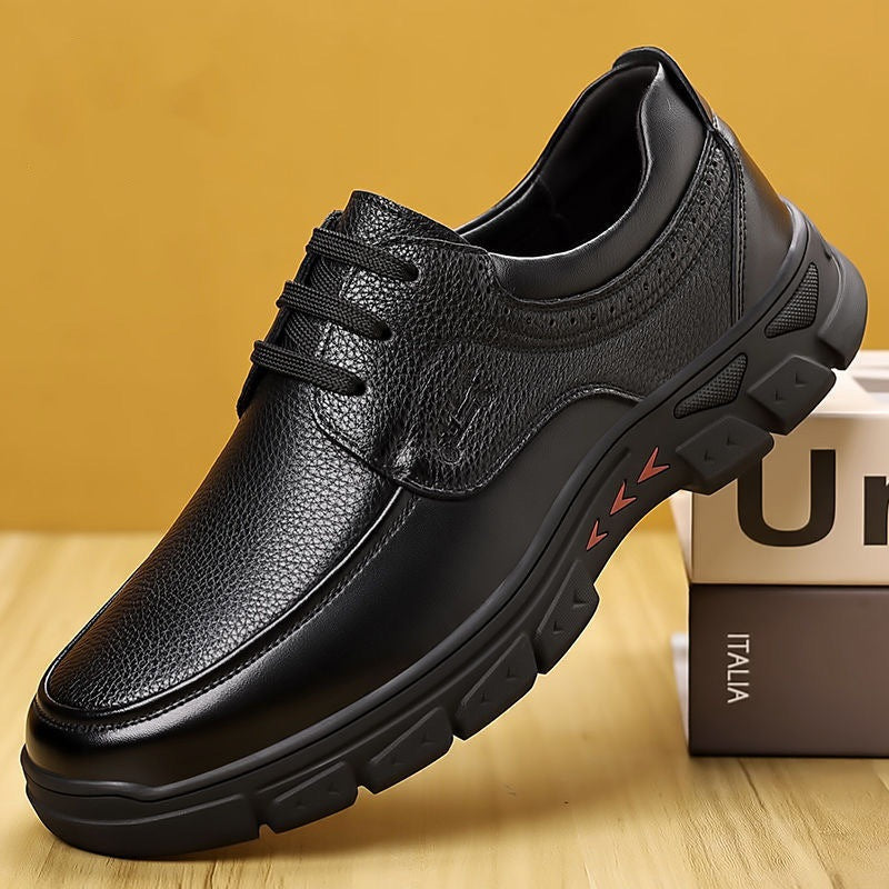Damen Schnürschuhe Leder Modisch Hochwertig