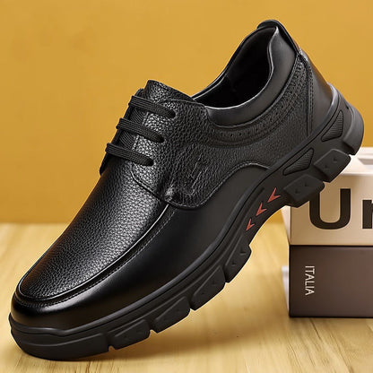 Damen Schnürschuhe Leder Modisch Hochwertig