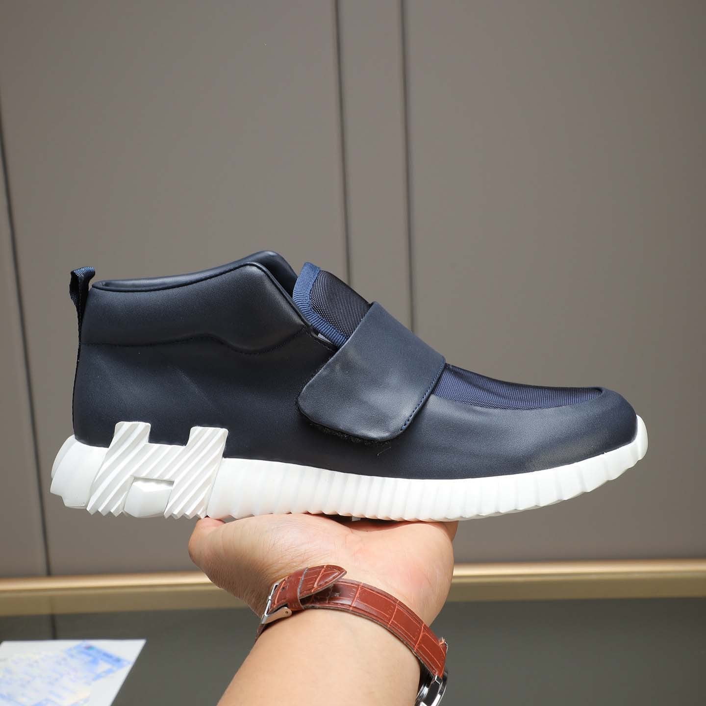 Damen Sneaker Sportlich Slip-On Weite Passform