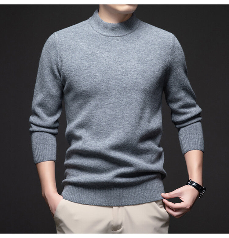 Herren Rollkragenpullover Weich Eleganter Pullover Männer