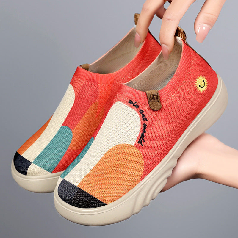 Damen Sportschuhe Atmungsaktiv Slip-On Bequem Modisch - BerlinGlamour