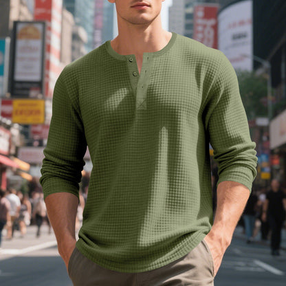 Herren Langarmshirt Strukturiertes Design Modern Berlin