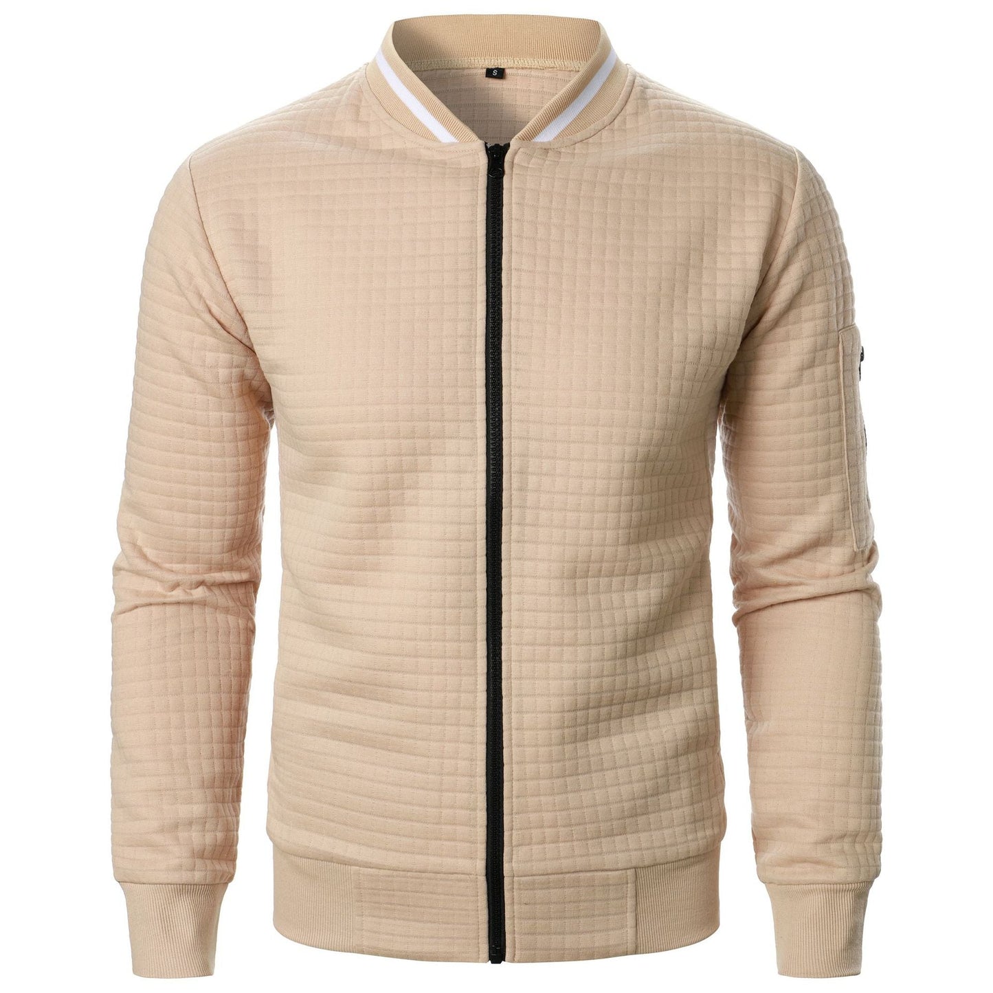 Herren Steppjacke Sportlich Funktionell mit Strukturdesign