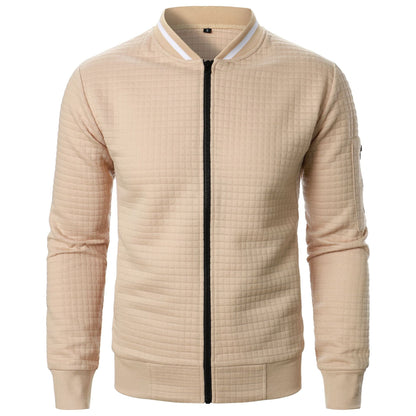 Herren Steppjacke Sportlich Funktionell mit Strukturdesign